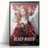 2020s Vintage Movie Poster - Black Widow Retro Film Art