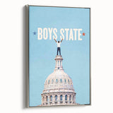 2020s Vintage Movie Poster - Boys State Retro Film Art