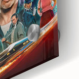 2020s Vintage Movie Poster - Bullet Train Retro Film Art