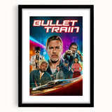 2020s Vintage Movie Poster - Bullet Train Retro Film Art