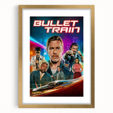 2020s Vintage Movie Poster - Bullet Train Retro Film Art