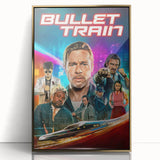 2020s Vintage Movie Poster - Bullet Train Retro Film Art