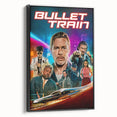 2020s Vintage Movie Poster - Bullet Train Retro Film Art