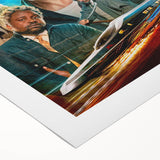 2020s Vintage Movie Poster - Bullet Train Retro Film Art