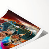 2020s Vintage Movie Poster - Bullet Train Retro Film Art