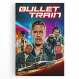 2020s Vintage Movie Poster - Bullet Train Retro Film Art