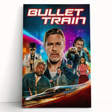 2020s Vintage Movie Poster - Bullet Train Retro Film Art