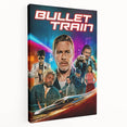 2020s Vintage Movie Poster - Bullet Train Retro Film Art