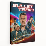 2020s Vintage Movie Poster - Bullet Train Retro Film Art