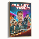 2020s Vintage Movie Poster - Bullet Train Retro Film Art