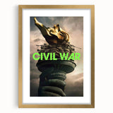 2020s Vintage Movie Poster – Civil War Retro Film Art
