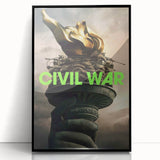 2020s Vintage Movie Poster – Civil War Retro Film Art