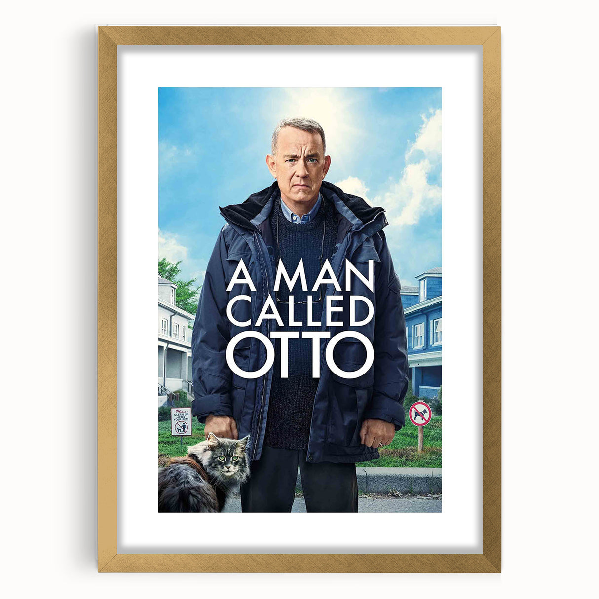 2020s Vintage Movie Poster - A Man Called Otto Retro Film Art Print