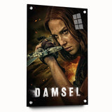 2020s Vintage Movie Poster – Damsel Retro Film Art