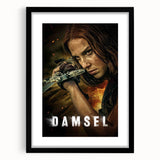 2020s Vintage Movie Poster – Damsel Retro Film Art