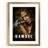 2020s Vintage Movie Poster – Damsel Retro Film Art