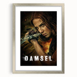 2020s Vintage Movie Poster – Damsel Retro Film Art