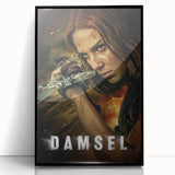 2020s Vintage Movie Poster – Damsel Retro Film Art