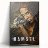 2020s Vintage Movie Poster – Damsel Retro Film Art