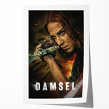 2020s Vintage Movie Poster – Damsel Retro Film Art