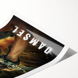 2020s Vintage Movie Poster – Damsel Retro Film Art