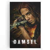 2020s Vintage Movie Poster – Damsel Retro Film Art