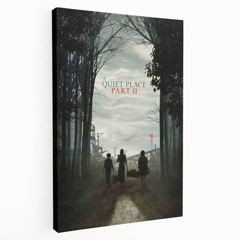 2020s Vintage Movie Poster - A Quiet Place Part II Retro Film Art