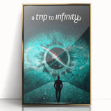 2020s Vintage Movie Poster - A Trip to Infinity Retro Film Art Print