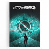 2020s Vintage Movie Poster - A Trip to Infinity Retro Film Art Print