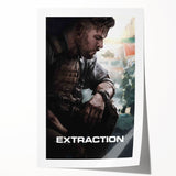Extraction 2020s Vintage Movie Poster Retro Film Art Print