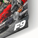 F9 The Fast Saga 2020s Vintage Movie Poster Retro Film Art