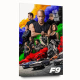 F9 The Fast Saga 2020s Vintage Movie Poster Retro Film Art