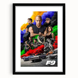 F9 The Fast Saga 2020s Vintage Movie Poster Retro Film Art