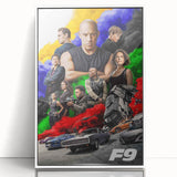 F9 The Fast Saga 2020s Vintage Movie Poster Retro Film Art