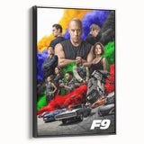 F9 The Fast Saga 2020s Vintage Movie Poster Retro Film Art