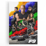 F9 The Fast Saga 2020s Vintage Movie Poster Retro Film Art
