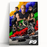 F9 The Fast Saga 2020s Vintage Movie Poster Retro Film Art