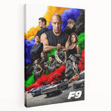 F9 The Fast Saga 2020s Vintage Movie Poster Retro Film Art