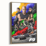 F9 The Fast Saga 2020s Vintage Movie Poster Retro Film Art