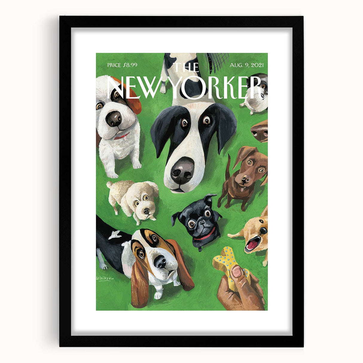 New Yorker Magazine Cover Art - Dogs on the Green Vintage Poster