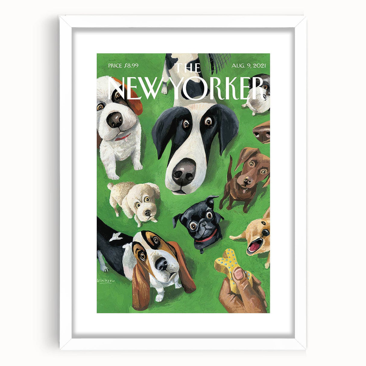 New Yorker Magazine Cover Art - Dogs on the Green Vintage Poster
