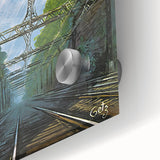 Vintage New Yorker Poster - Railroad Tunnel Scene Wall Art Print