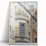 Vintage New Yorker Poster - Dog on Balcony Wall Art Print