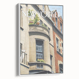 Vintage New Yorker Poster - Dog on Balcony Wall Art Print
