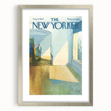 Vintage New Yorker Poster - Elegant Hallway Scene Wall Art Print