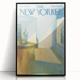 Vintage New Yorker Poster - Elegant Hallway Scene Wall Art Print
