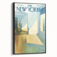 Vintage New Yorker Poster - Elegant Hallway Scene Wall Art Print