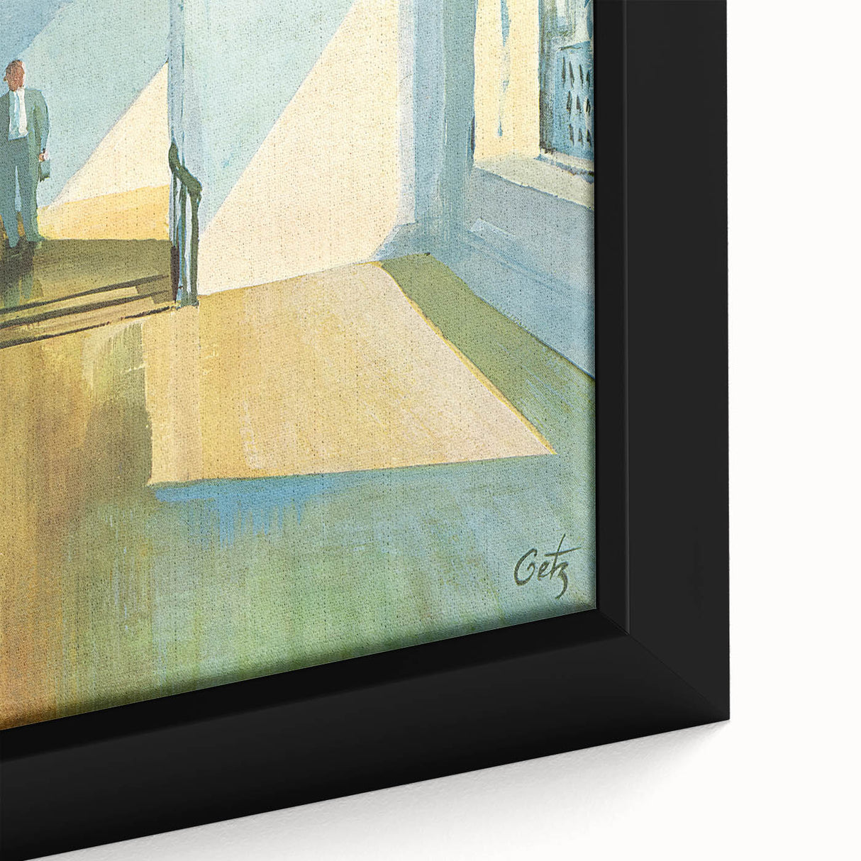 Vintage New Yorker Poster - Elegant Hallway Scene Wall Art Print