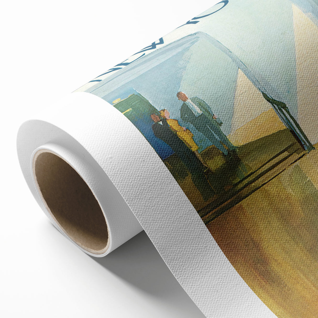 Vintage New Yorker Poster - Elegant Hallway Scene Wall Art Print