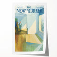 Vintage New Yorker Poster - Elegant Hallway Scene Wall Art Print